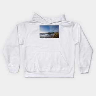 Rough Sea at King Edwards Bay, Tynemouth Kids Hoodie